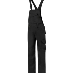 Kantáros munkanadrág unisex - Dungaree Overall Industrial-fekete